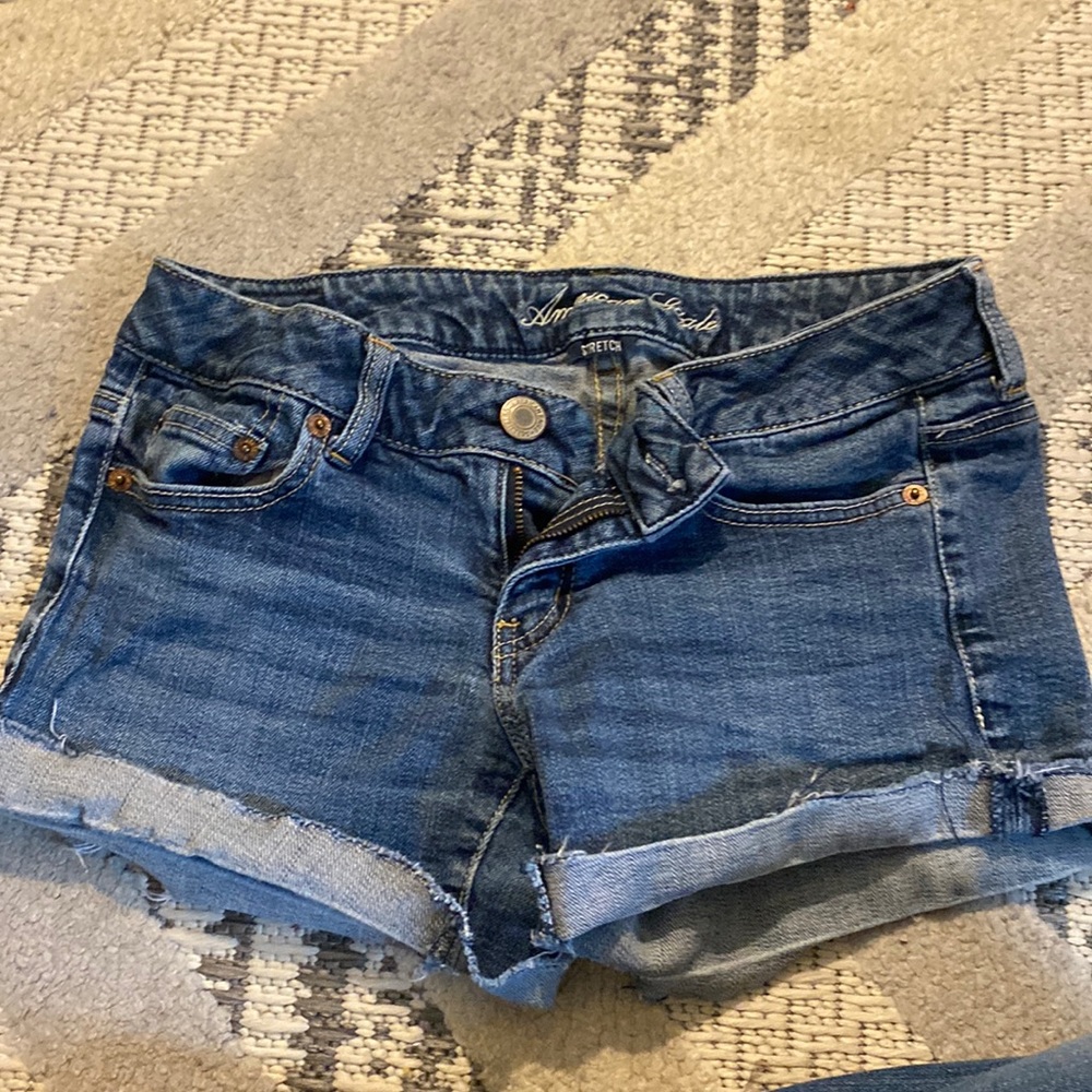 low rise american eagle denim shorts